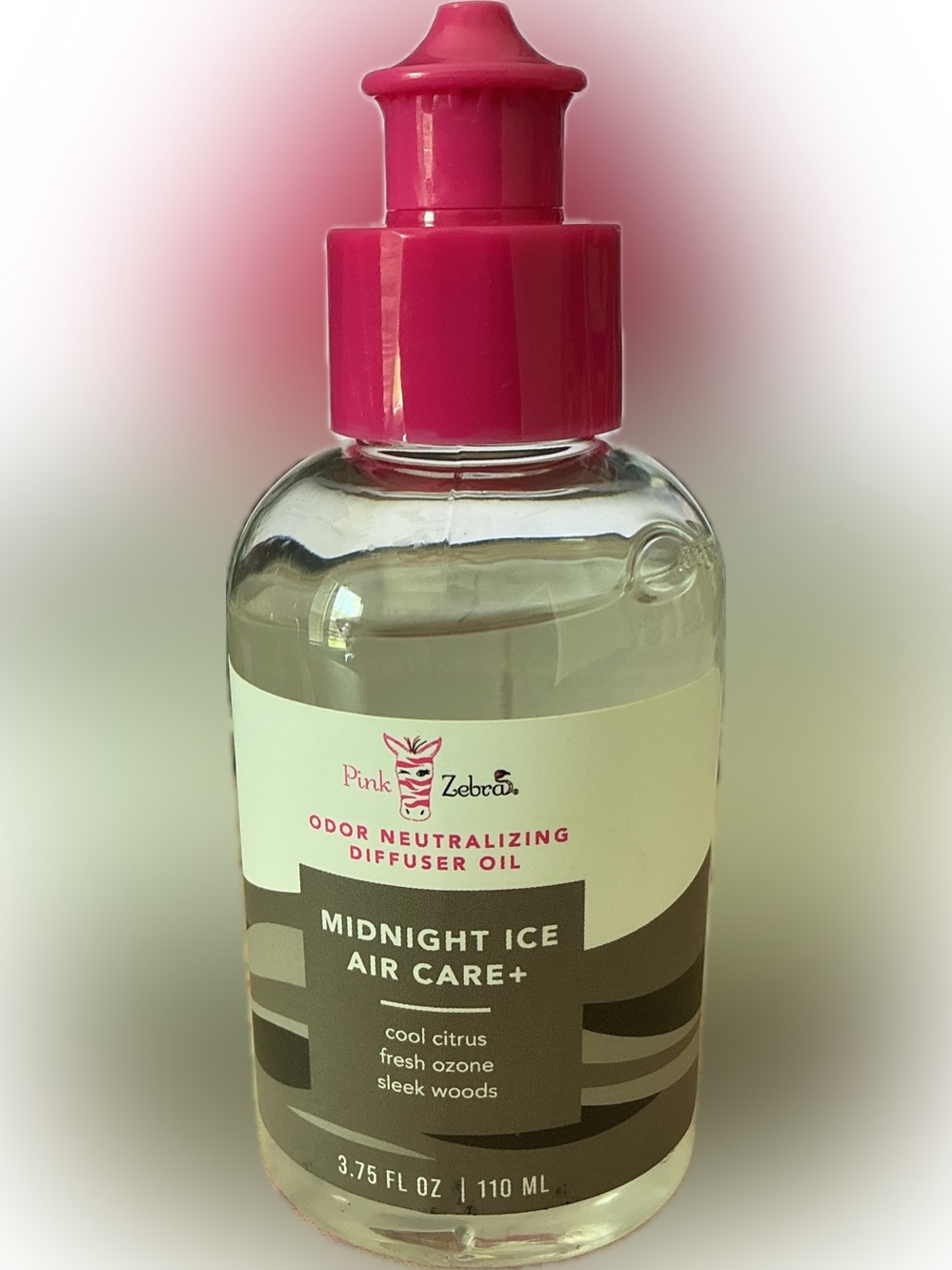 Midnight Ice Air Care+ Odor Eliminating Pink Zebra Diffuser Oil